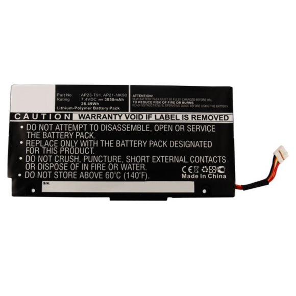 Batteries N Accessories BNA-WB-P9581 Laptop Battery - Li-Pol, 7.4V, 3850mAh, Ultra High Capacity - Replacement for Asus AP21-MK90 Battery