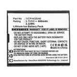 Batteries N Accessories BNA-WB-L15512 Cell Phone Battery - Li-ion, 3.7V, 600mAh, Ultra High Capacity - Replacement for Bea-fon 1ICP/4/25/40 Battery