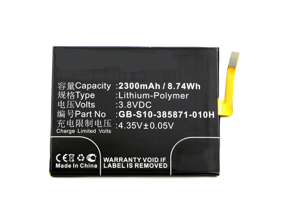 Batteries N Accessories BNA-WB-P3652 Cell Phone Battery - Li-Pol, 3.8V, 2300 mAh, Ultra High Capacity Battery - Replacement for Sony GB-S10-385871-010H Battery