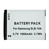 Batteries N Accessories BNA-WB-SLB10A Digital Camera Battery - li-ion, 3.7V, 1000 mAh, Ultra High Capacity Battery - Replacement for Samsung SLB-10A Battery