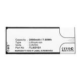 Batteries N Accessories BNA-WB-L14468 Cell Phone Battery - Li-ion, 3.8V, 2000mAh, Ultra High Capacity - Replacement for Alcatel TLi021G1 Battery
