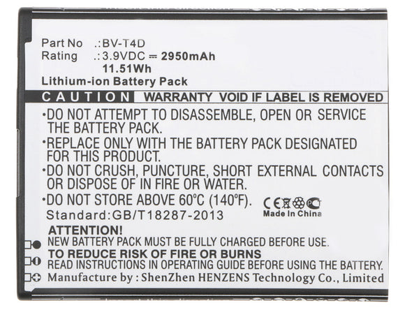 Batteries N Accessories BNA-WB-L3442 Cell Phone Battery - Li-Ion, 3.9V, 2950 mAh, Ultra High Capacity Battery - Replacement for Microsoft BV-T4D Battery