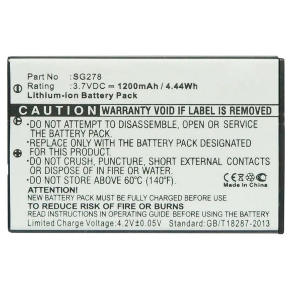 Batteries N Accessories BNA-WB-L13449 GPS Battery - Li-ion, 3.7V, 1200mAh, Ultra High Capacity - Replacement for Zycast SG-278 Battery