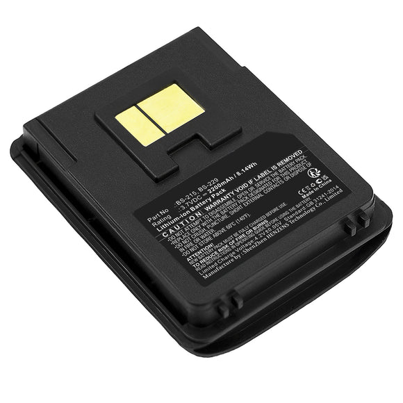 Batteries N Accessories BNA-WB-L1222 Barcode Scanner Battery - Li-Ion, 3.7V, 2200 mAh, Ultra High Capacity Battery - Replacement for Datalogic 127021590 Battery
