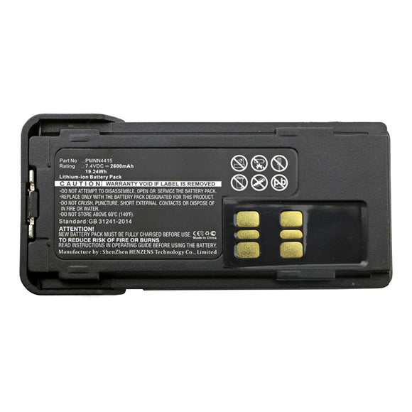 Batteries N Accessories BNA-WB-L14379 2-Way Radio Battery - Li-ion, 7.4V, 2600mAh, Ultra High Capacity - Replacement for Motorola PMNN441 Battery