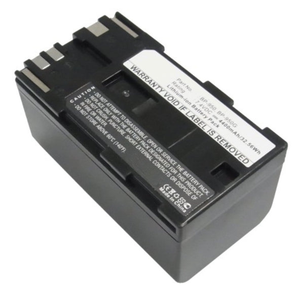 Batteries N Accessories BNA-WB-L8844 Digital Camera Battery - Li-ion, 7.4V, 4400mAh, Ultra High Capacity - Replacement for Canon BP-950 Battery