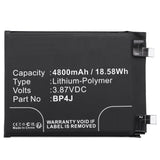 Batteries N Accessories BNA-WB-P18562 Cell Phone Battery - Li-Pol, 3.87V, 4800mAh, Ultra High Capacity - Replacement for Redmi BP4J Battery