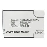 Batteries N Accessories BNA-WB-L10066 Cell Phone Battery - Li-ion, 3.7V, 1500mAh, Ultra High Capacity - Replacement for Coolpad CPLD-69 Battery