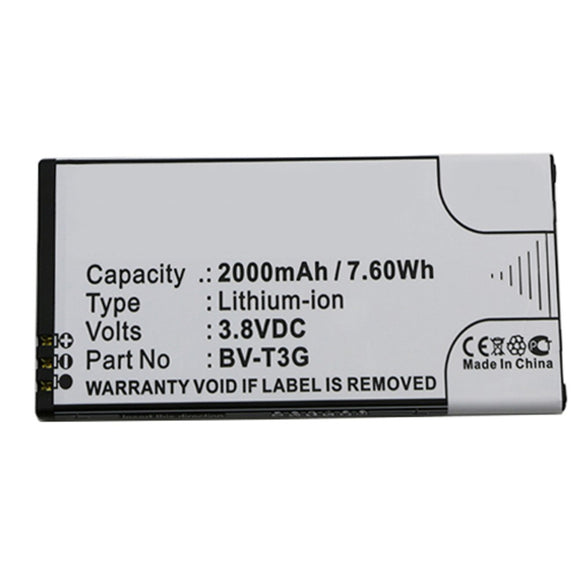 Batteries N Accessories BNA-WB-L637 Cell Phone Battery - Li-Ion, 3.8V, 2000 mAh, Ultra High Capacity Battery - Replacement for Nokia BV-T3G Battery