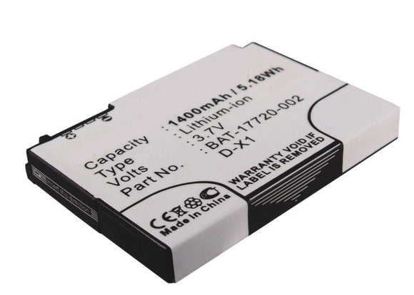 Batteries N Accessories BNA-WB-L3754 Cell Phone Battery - Li-ion, 3.7, 1400mAh, Ultra High Capacity Battery - Replacement for BlackBerry BAT-17720-002, D-X1 Battery