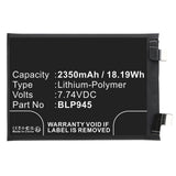 Batteries N Accessories BNA-WB-P18126 Cell Phone Battery - Li-Pol, 7.74V, 2350mAh, Ultra High Capacity - Replacement for Oneplus BLP945 Battery