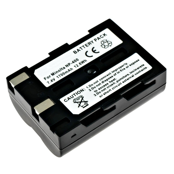 Batteries N Accessories BNA-WB-L9012 Digital Camera Battery - Li-ion, 7.4V, 1500mAh, Ultra High Capacity - Replacement for Minolta NP-400 Battery