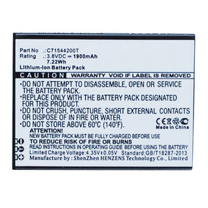 Batteries N Accessories BNA-WB-L3202 Cell Phone Battery - Li-Ion, 3.8V, 1900 mAh, Ultra High Capacity Battery - Replacement for Blu C71544200T Battery