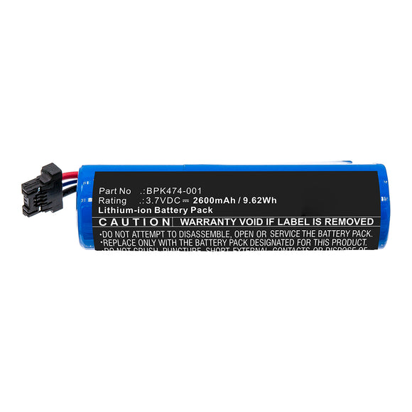 Batteries N Accessories BNA-WB-L14166 Credit Card Reader Battery - Li-ion, 3.7V, 2600mAh, Ultra High Capacity - Replacement for VeriFone BPK474-001 Battery