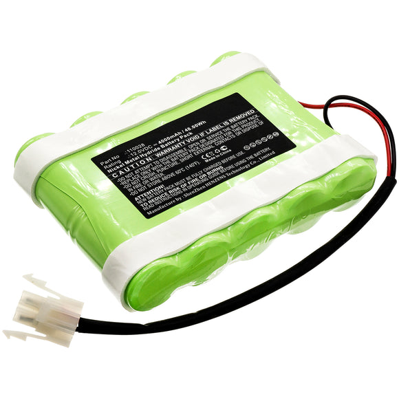 Batteries N Accessories BNA-WB-H11648 Medical Battery - Ni-MH, 12V, 4000mAh, Ultra High Capacity - Replacement for Hellige 110028 Battery