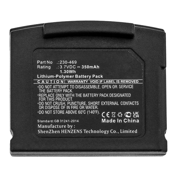 Batteries N Accessories BNA-WB-P13890 Wireless Headset Battery - Li-Pol, 3.7V, 350mAh, Ultra High Capacity - Replacement for Sonumaxx 230-469 Battery