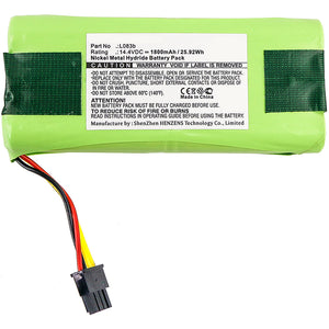 Batteries N Accessories BNA-WB-H8709 Vacuum Cleaners Battery - Ni-MH, 14.4V, 1800mAh, Ultra High Capacity Battery - Replacement for Midea L083b Battery