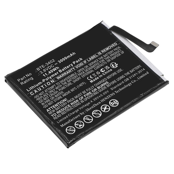 Batteries N Accessories BNA-WB-P18294 Cell Phone Battery - Li-Pol, 3.8V, 3000mAh, Ultra High Capacity - Replacement for Orbic BTE-3402 Battery