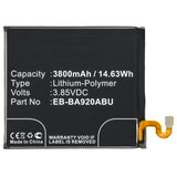 Batteries N Accessories BNA-WB-P8767 Cell Phone Battery - Li-Pol, 3.85V, 3800mAh, Ultra High Capacity - Replacement for Samsung EB-BA920ABE Battery