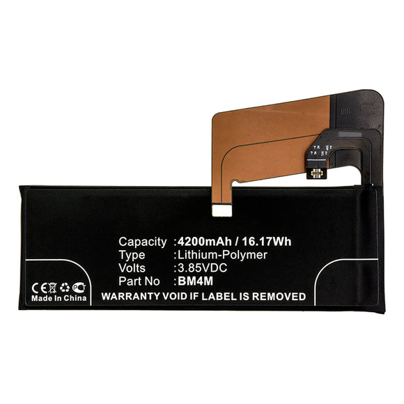 Batteries N Accessories BNA-WB-P14889 Cell Phone Battery - Li-Pol, 3.85V, 4200mAh, Ultra High Capacity - Replacement for Xiaomi BM4M Battery