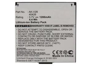 Batteries N Accessories BNA-WB-L3276 Cell Phone Battery - Li-Ion, 3.7V, 1200 mAh, Ultra High Capacity Battery - Replacement for Emporia 40426 Battery