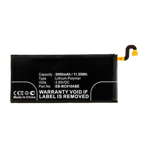 Batteries N Accessories BNA-WB-P13021 Cell Phone Battery - Li-Pol, 3.85V, 3000mAh, Ultra High Capacity - Replacement for Samsung EB-BC910ABE Battery