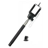 Batteries N Accessories BNA-WB-MP-12 Extendable Selfie Monopod Stick - Built In Wired Shutter Release - for Smartphones, Digital Cameras and Action Cameras