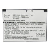 Batteries N Accessories BNA-WB-L15674 Cell Phone Battery - Li-ion, 3.7V, 1200mAh, Ultra High Capacity - Replacement for Toshiba BTR5700 Battery