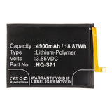 Batteries N Accessories BNA-WB-P13129 Cell Phone Battery - Li-Pol, 3.85V, 4900mAh, Ultra High Capacity - Replacement for Samsung HQ-S71 Battery