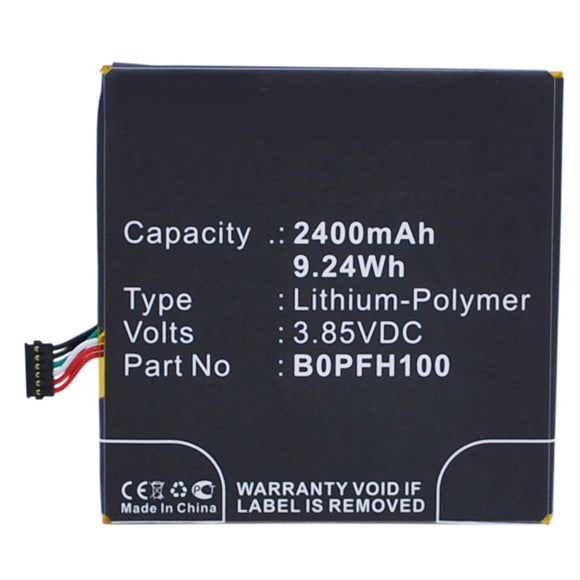 Batteries N Accessories BNA-WB-P3330 Cell Phone Battery - Li-Pol, 3.85V, 2400 mAh, Ultra High Capacity Battery - Replacement for HTC 35H00234-00M Battery