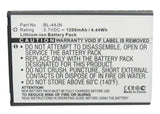 Batteries N Accessories BNA-WB-L3744 Cell Phone Battery - Li-ion, 3.7, 1200mAh, Ultra High Capacity Battery - Replacement for Alltel 1ICP5/44/65 Battery