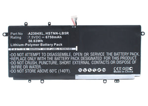 Batteries N Accessories BNA-WB-P4579 Laptops Battery - Li-Pol, 7.5V, 6750 mAh, Ultra High Capacity Battery - Replacement for HP 738075-421 Battery