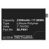 Batteries N Accessories BNA-WB-P17618 Cell Phone Battery - Li-Pol, 7.74V, 2300mAh, Ultra High Capacity - Replacement for OPPO BLP891 Battery