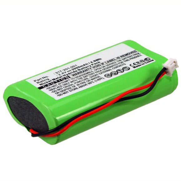 Batteries N Accessories BNA-WB-H1299 Barcode Scanner Battery - Ni-MH, 2.4, 2000mAh, Ultra High Capacity Battery - Replacement for Intermec 317-201-001 Battery