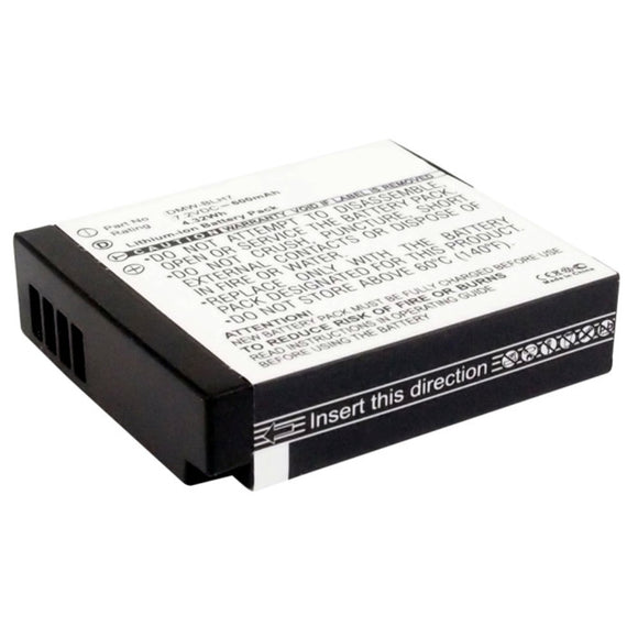 Batteries N Accessories BNA-WB-L9071 Digital Camera Battery - Li-ion, 7.2V, 600mAh, Ultra High Capacity - Replacement for Panasonic DMW-BLH7 Battery