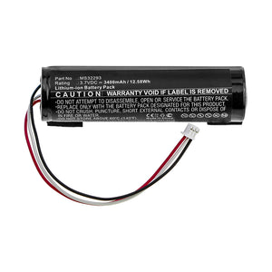 Batteries N Accessories BNA-WB-L10889 Medical Battery - Li-ion, 3.7V, 3400mAh, Ultra High Capacity - Replacement for Drager MS32293 Battery