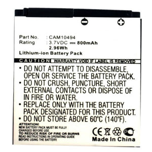 Batteries N Accessories BNA-WB-L9108 Digital Camera Battery - Li-ion, 3.7V, 800mAh, Ultra High Capacity - Replacement for Polaroid CAM10494 Battery
