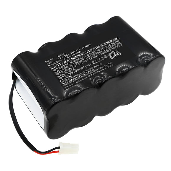 Batteries N Accessories BNA-WB-C18159 Emergency Lighting Battery - Ni-CD, 12V, 8000mAh, Ultra High Capacity - Replacement for Powersonic OSA052 Battery