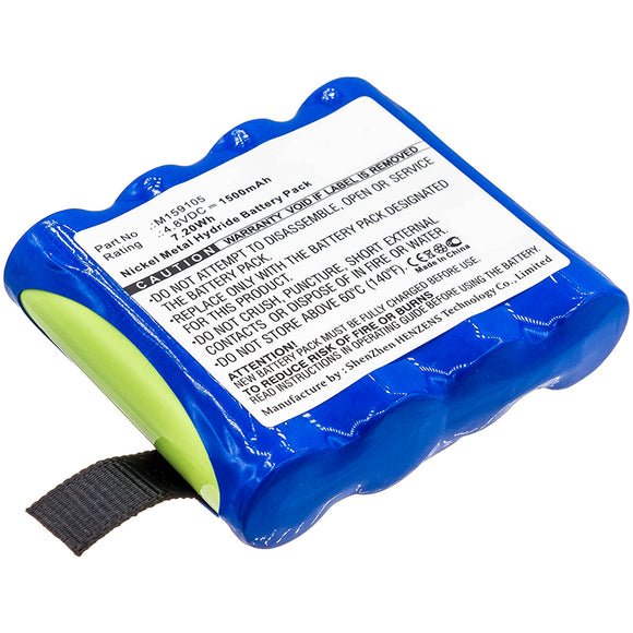 Batteries N Accessories BNA-WB-H11198 Medical Battery - Ni-MH, 4.8V, 1500mAh, Ultra High Capacity - Replacement for EDAN 4XNR49AA1500P Battery