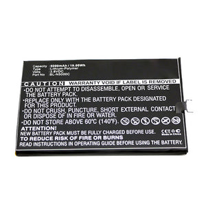 Batteries N Accessories BNA-WB-P15573 Cell Phone Battery - Li-Pol, 3.8V, 5000mAh, Ultra High Capacity - Replacement for GIONEE BL-N5000C Battery