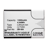 Batteries N Accessories BNA-WB-L14653 Cell Phone Battery - Li-ion, 3.7V, 1200mAh, Ultra High Capacity - Replacement for Nokia BV-6A Battery