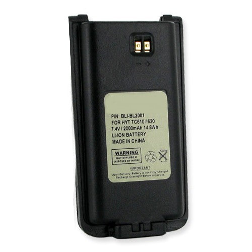 Batteries N Accessories BNA-WB-BLI-BL2001 2-Way Radio Battery - Li-Ion, 7.4V, 2000 mAh, Ultra High Capacity Battery - Replacement for HYT BL2001 Battery