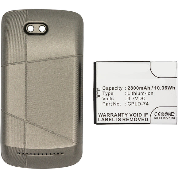 Batteries N Accessories BNA-WB-L8265 Cell Phone Battery - Li-ion, 3.7V, 2800mAh, Ultra High Capacity Battery - Replacement for Coolpad CPLD-74 Battery