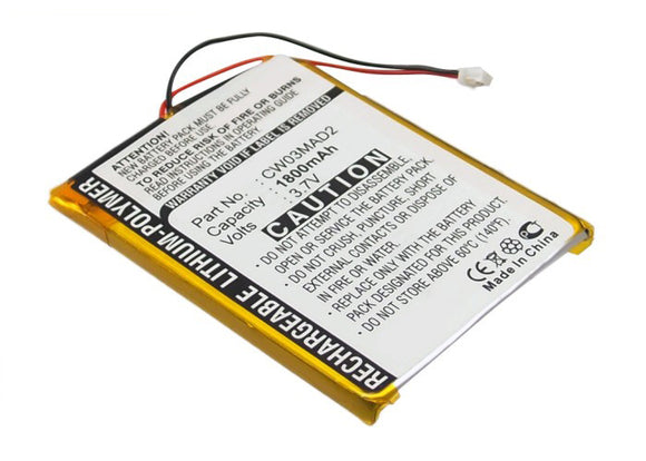 Batteries N Accessories BNA-WB-L8821-PL Player Battery - Li-ion, 3.7V, 1800mAh, Ultra High Capacity - Replacement for Cowon CMW03MAD2 Battery