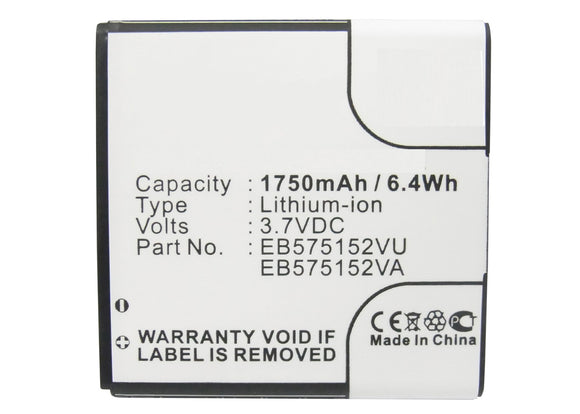 Batteries N Accessories BNA-WB-L3111 Cell Phone Battery - Li-Ion, 3.7V, 1750 mAh, Ultra High Capacity Battery - Replacement for AT&T EB575152LA Battery