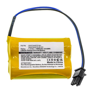 Batteries N Accessories BNA-WB-L16210 PLC Battery - Li-SOCl2, 7.2V, 3600mAh, Ultra High Capacity - Replacement for ABB 3HAC044075-001 Battery