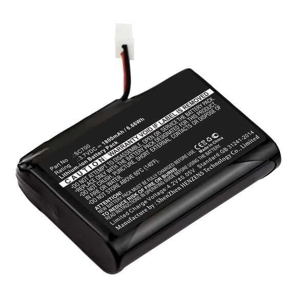 Batteries N Accessories BNA-WB-L7126 Baby Monitor Battery - Li-Ion, 3.7V, 1800 mAh, Ultra High Capacity Battery - Replacement for Oricom SC700 Battery
