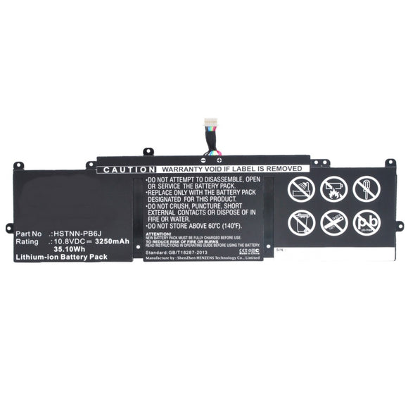 Batteries N Accessories BNA-WB-L9641 Laptop Battery - Li-ion, 10.8V, 3250mAh, Ultra High Capacity - Replacement for HP PE03XL Battery