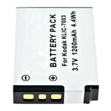 Batteries N Accessories BNA-WB-L8983 Digital Camera Battery - Li-ion, 3.7V, 1050mAh, Ultra High Capacity - Replacement for Kodak KLIC-7003 Battery