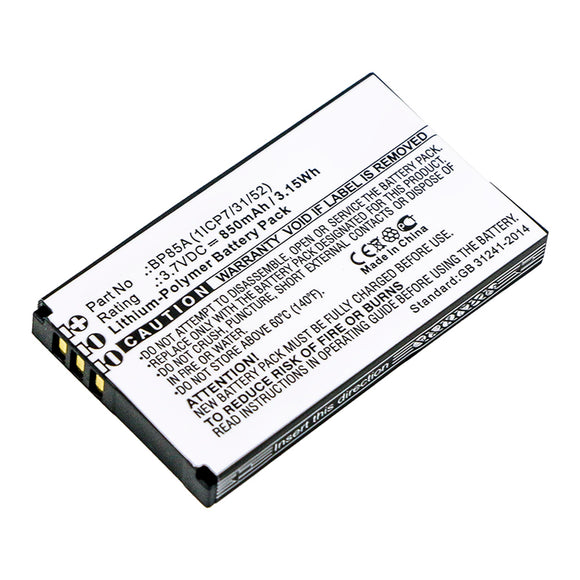 Batteries N Accessories BNA-WB-P14219 GPS Battery - Li-Pol, 3.7V, 850mAh, Ultra High Capacity - Replacement for WM Systems BP85A (1ICP7/31/52) Battery